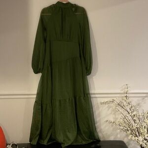 Petal & Pup Long Sleeve Green Dress
